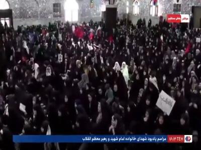  فیلم/ قرائت حامد شاکرنژاد در مجلس یادبود شهداى خانواده امام شهید