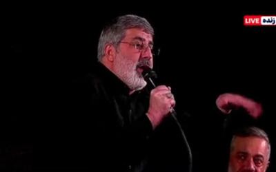  نوحه‌خوانی محمدرضا طاهری در یادبود شهدای خاندان امام شهید و رهبری