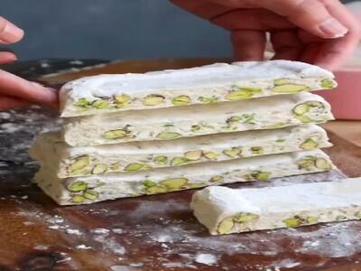 گز خونگی خوشمزه کنار چای واقعا میچسبه