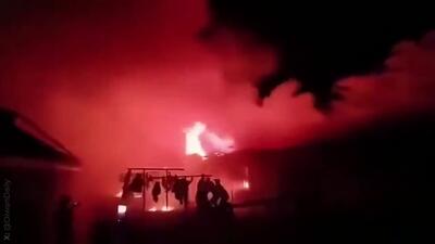  آتش‌سوزی مرگبار در مدرسه دخترانه با ۱۶ کشته | ببینید