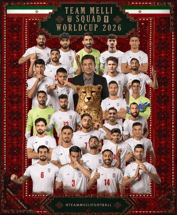 لیست نهایی تیم ملی ایران در جام جهانی اعلام شد